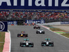 GP SPAGNA, 11.05.2014-  Gara, Lewis Hamilton (GBR) Mercedes AMG F1 W05 e Nico Rosberg (GER) Mercedes AMG F1 W05