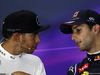 GP SPAGNA, 11.05.2014-  Gara, Conferenza Stampa, Lewis Hamilton (GBR) Mercedes AMG F1 W05 e Daniel Ricciardo (AUS) Red Bull Racing RB10