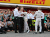 GP SPAGNA, 11.05.2014-  Gara, Festeggiamenti, Lewis Hamilton (GBR) Mercedes AMG F1 W05 vincitore with Dr. Dieter Zetsche, Chairman of Daimler e Toto Wolff (GER) Mercedes AMG F1 Shareholder e Executive Director