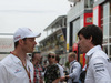 GP SPAGNA, 11.05.2014-  Gara, Alexander Wurz (AUT) e Toto Wolff (GER) Mercedes AMG F1 Shareholder e Executive Director