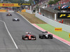 GP SPAGNA, 11.05.2014-  Gara, Fernando Alonso (ESP) Ferrari F14-T e Jenson Button (GBR) McLaren Mercedes MP4-29