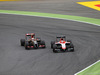 GP SPAGNA, 11.05.2014-  Gara, Pastor Maldonado (VEN) Lotus F1 Team E22 e Jules Bianchi (FRA) Marussia F1 Team MR03