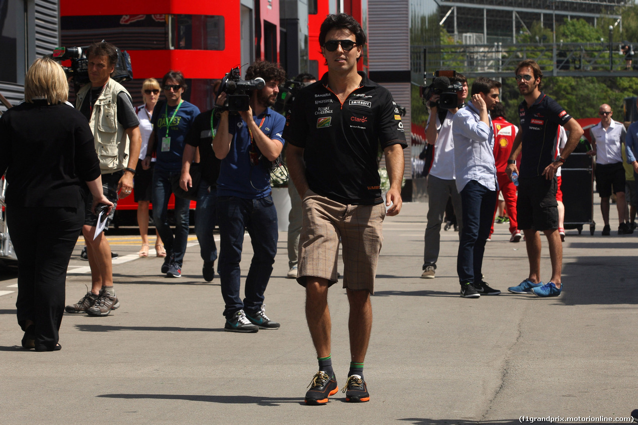 GP SPAGNA, 08.05.2014 - Sergio Perez (MEX) Sahara Force India F1 VJM07