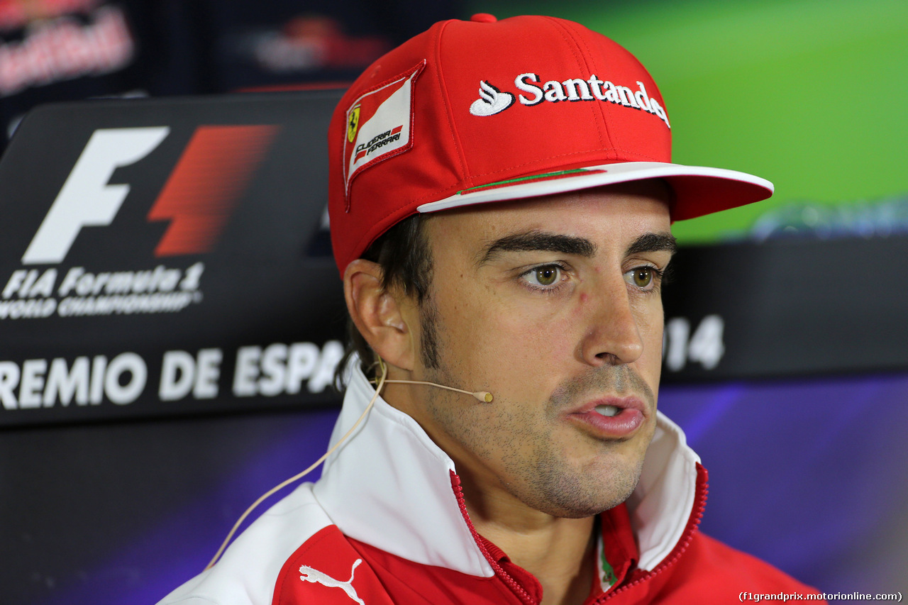 GP SPAGNA, 08.05.2014 - Conferenza Stampa, Fernando Alonso (ESP) Ferrari F14-T