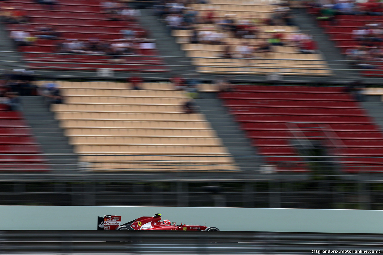 GP SPAGNA, 10.05.2014- Prove Libere 3, Kimi Raikkonen (FIN) Ferrari F14-T