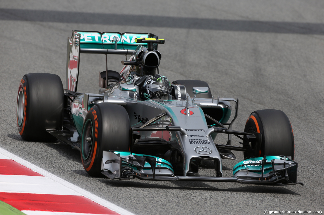 GP SPAGNA, 10.05.2014- Prove Libere 3, Nico Rosberg (GER) Mercedes AMG F1 W05