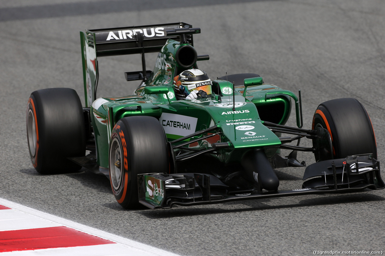 GP SPAGNA, 10.05.2014- Prove Libere 3, Kamui Kobayashi (JAP) Caterham F1 Team CT-04
