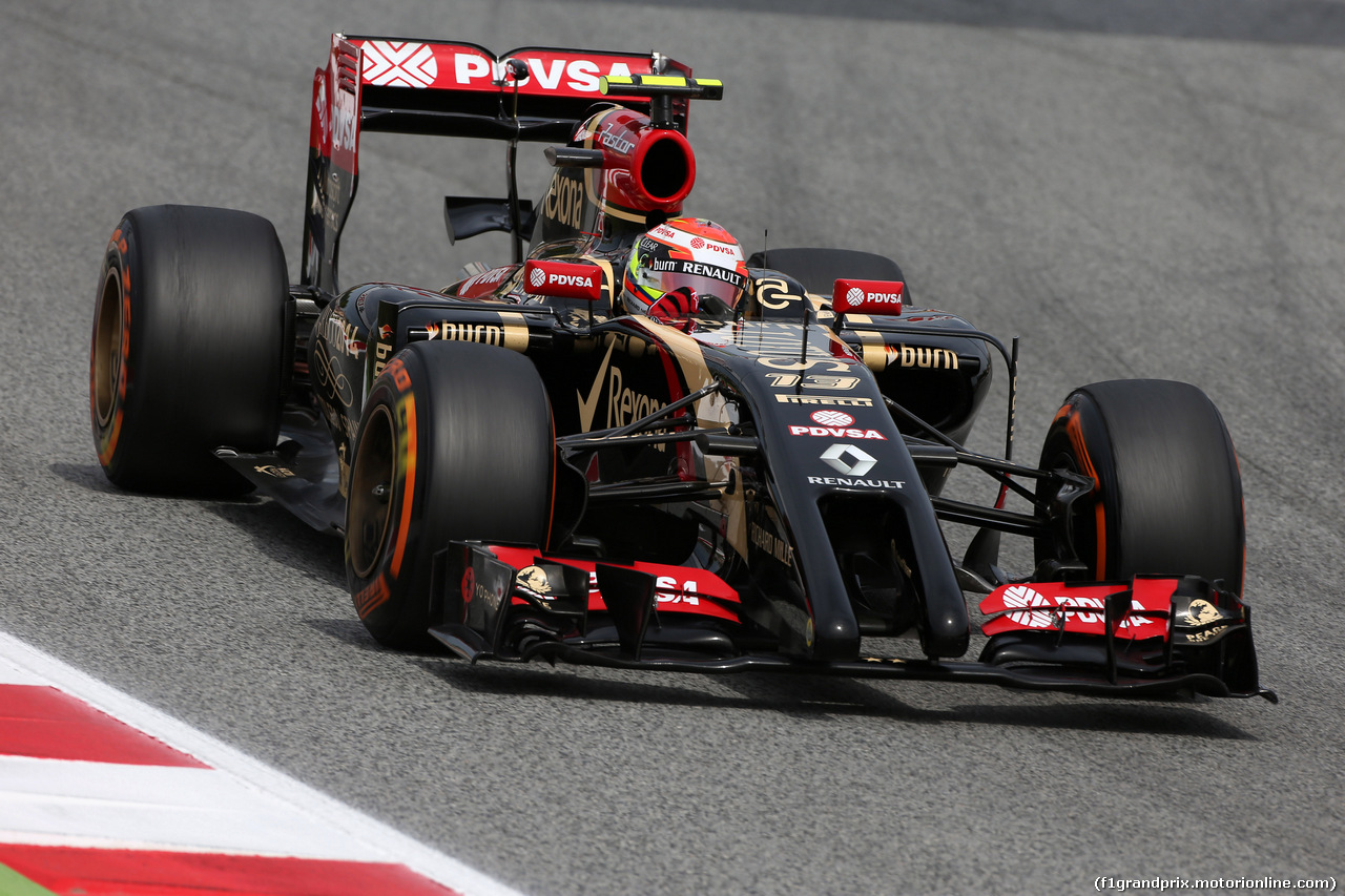 GP SPAGNA, 10.05.2014- Prove Libere 3, Pastor Maldonado (VEN) Lotus F1 Team E22
