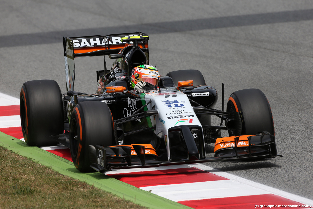 GP SPAGNA, 10.05.2014- Prove Libere 3, Sergio Perez (MEX) Sahara Force India F1 VJM07