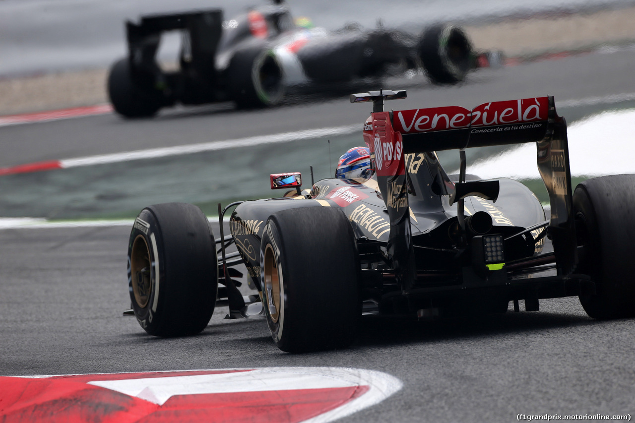 GP SPAGNA, 10.05.2014- Prove Libere 3, Romain Grosjean (FRA) Lotus F1 Team E22