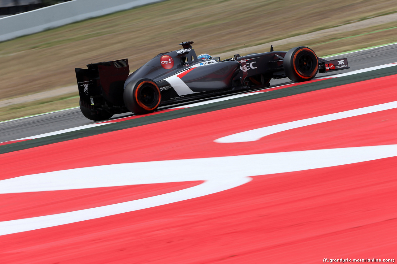GP SPAGNA, 10.05.2014- Prove Libere 3, Adrian Sutil (GER) Sauber F1 Team C33