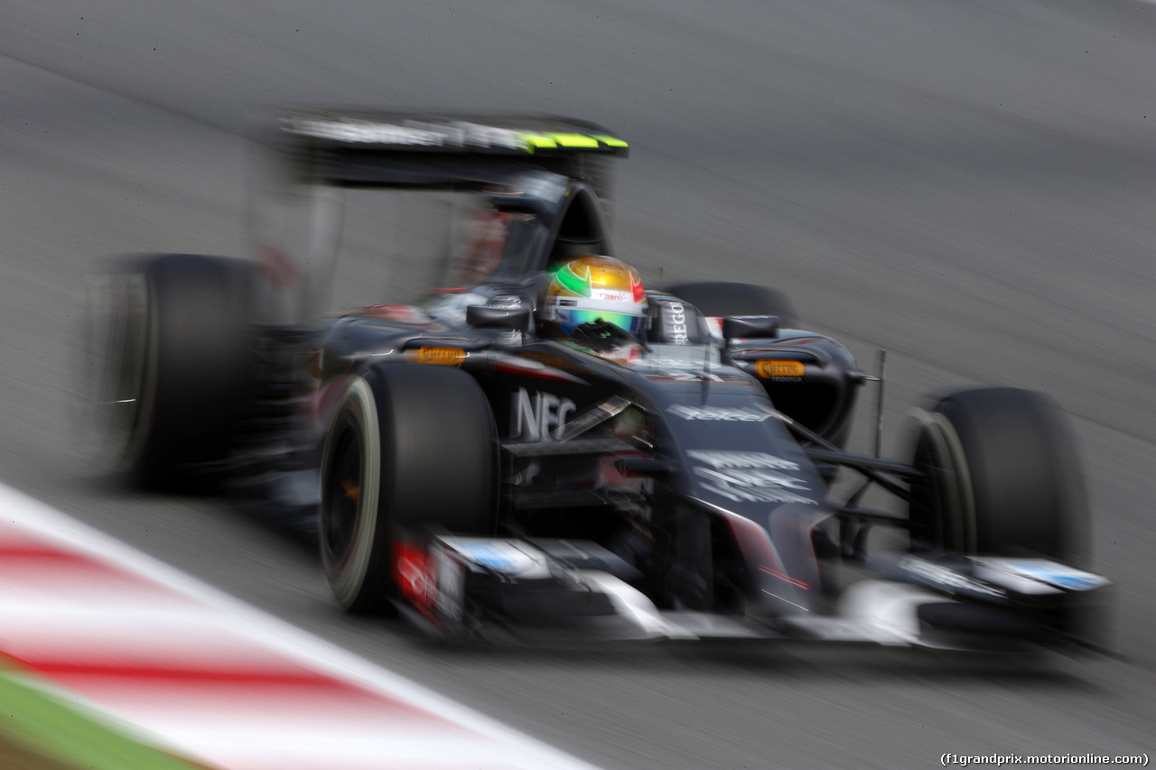 GP SPAGNA, 10.05.2014- Prove Libere 3, Esteban Gutierrez (MEX), Sauber F1 Team C33