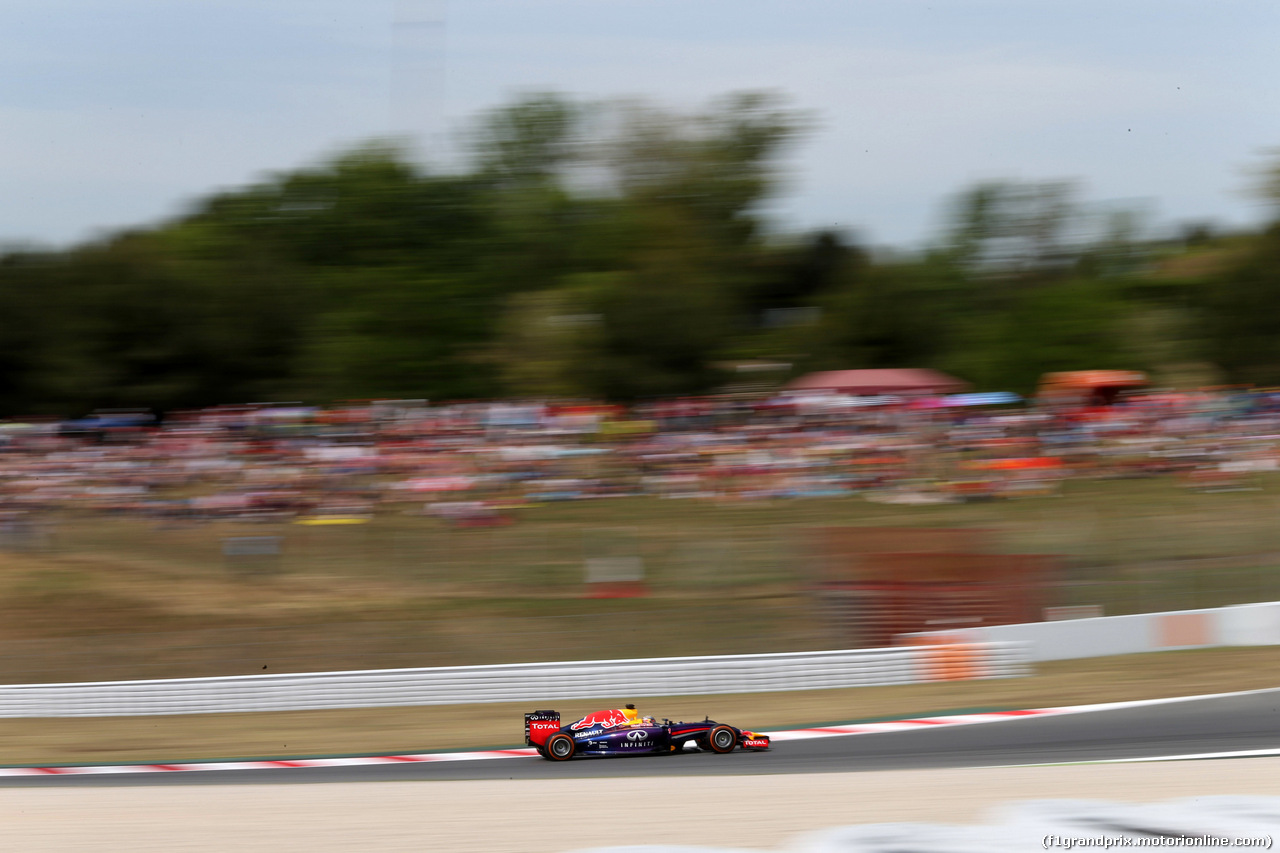 GP SPAGNA, 10.05.2014- Prove Libere 3, Sebastian Vettel (GER) Red Bull Racing RB10