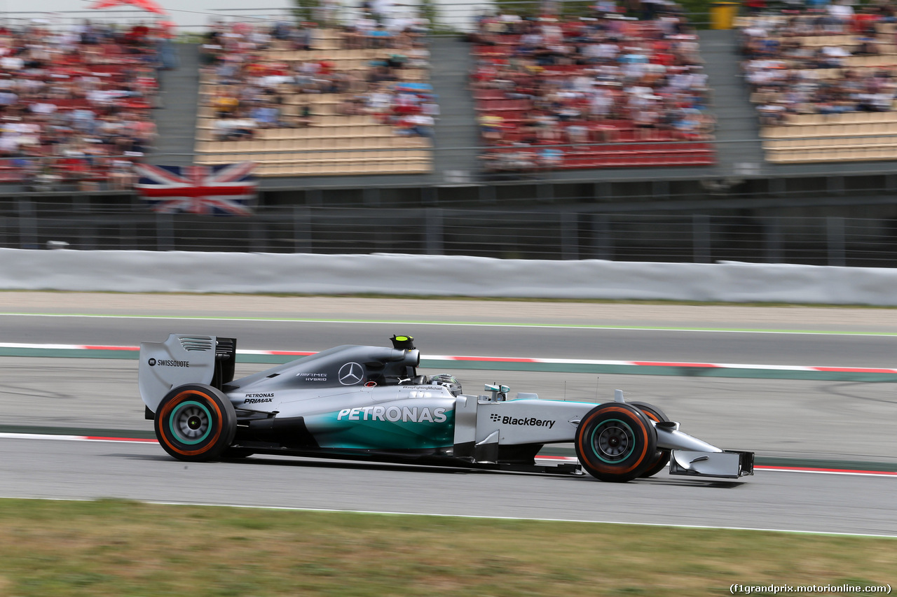 GP SPAGNA, 10.05.2014- Prove Libere 3, Nico Rosberg (GER) Mercedes AMG F1 W05