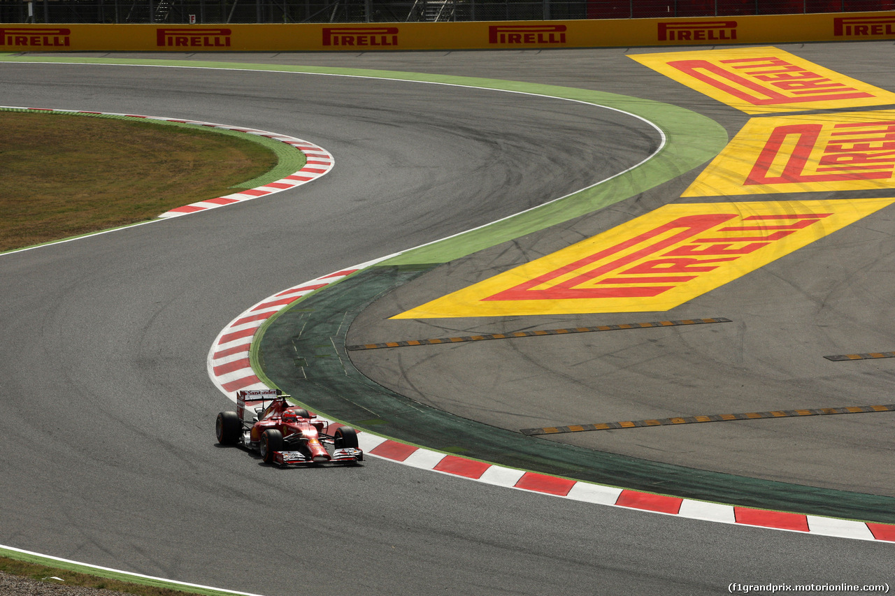 GP SPAGNA, 10.05.2014- Prove Libere 3, Kimi Raikkonen (FIN) Ferrari F14-T