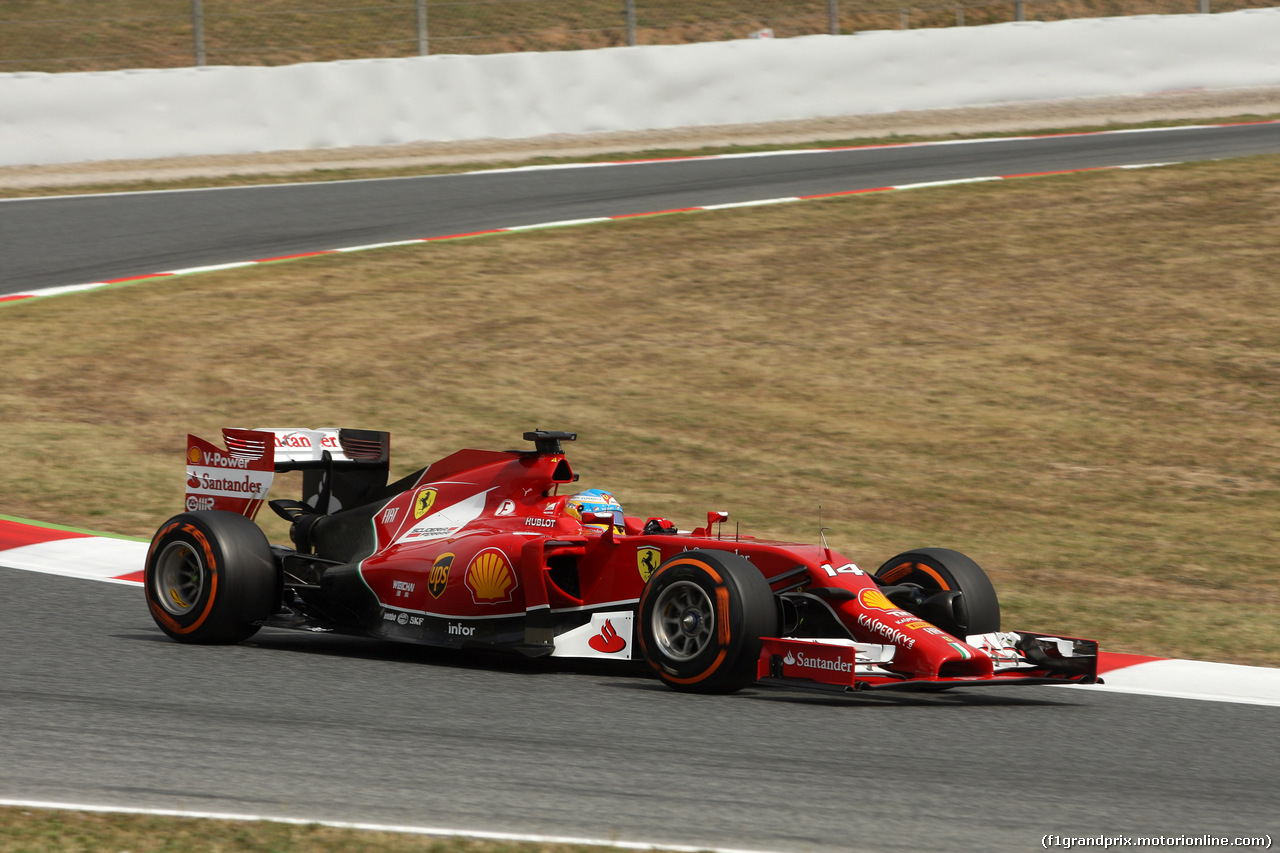 GP SPAGNA, 10.05.2014- Prove Libere 3, Fernando Alonso (ESP) Ferrari F14-T
