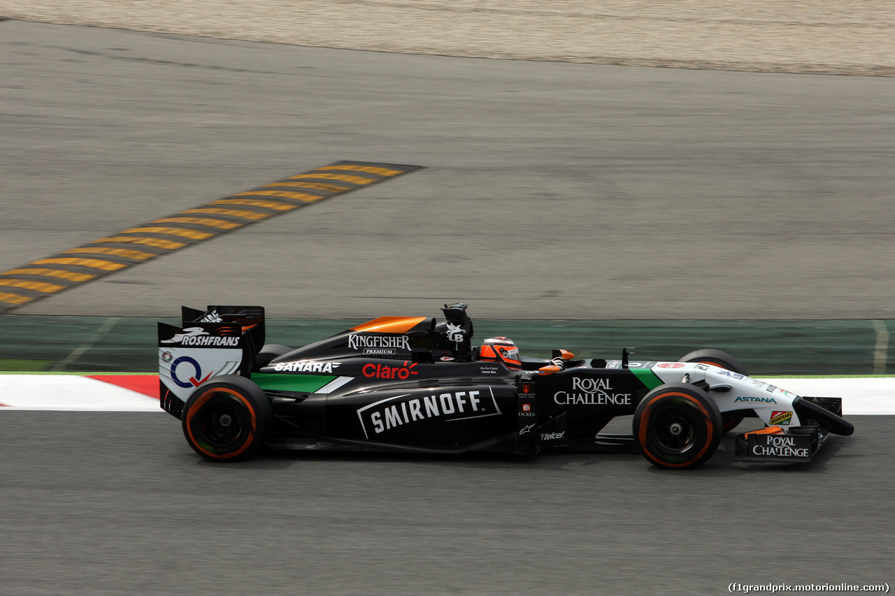 GP SPAGNA, 10.05.2014- Prove Libere 3, Nico Hulkenberg (GER) Sahara Force India F1 VJM07