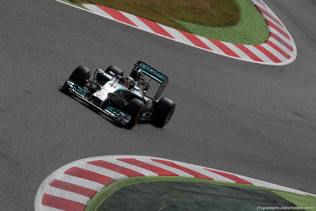 GP SPAGNA, 10.05.2014- Prove Libere 3, Lewis Hamilton (GBR) Mercedes AMG F1 W05