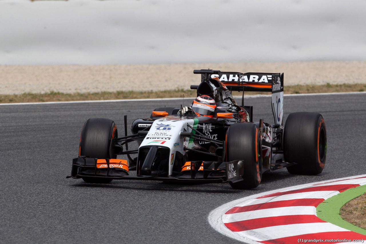 GP SPAGNA, 10.05.2014- Prove Libere 3, Nico Hulkenberg (GER) Sahara Force India F1 VJM07