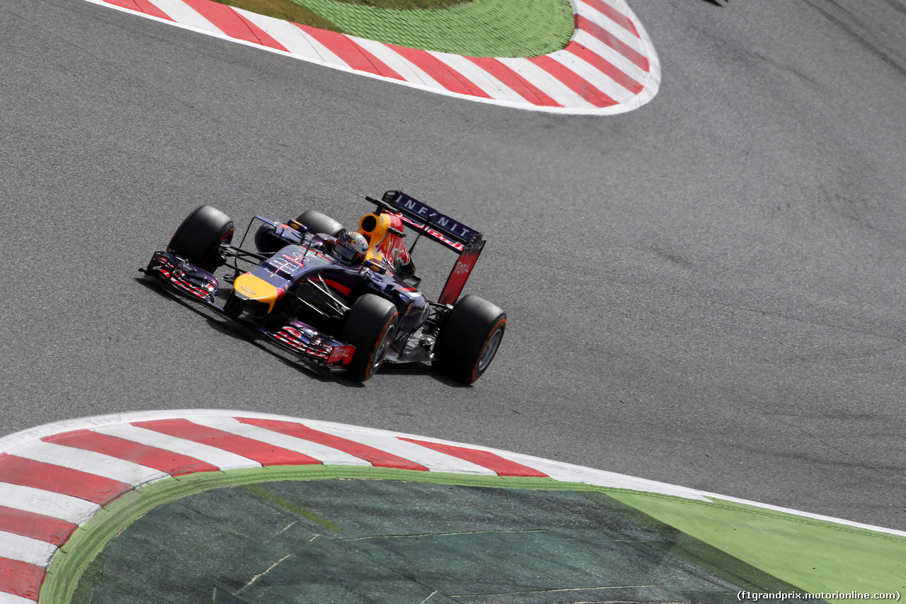 GP SPAGNA, 10.05.2014- Prove Libere 3, Sebastian Vettel (GER) Red Bull Racing RB10