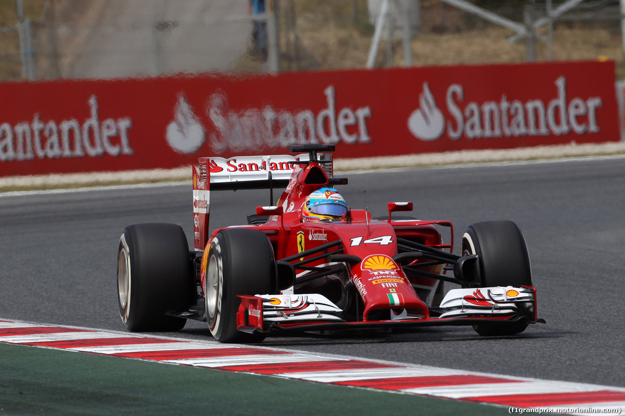 GP SPAGNA, 10.05.2014- Prove Libere 3, Fernando Alonso (ESP) Ferrari F14-T