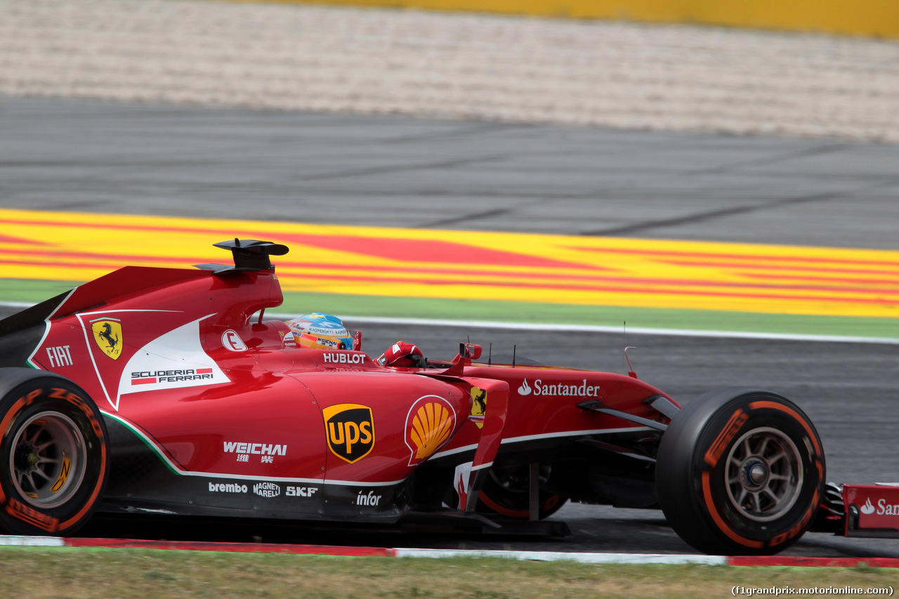 GP SPAGNA, 10.05.2014- Prove Libere 3, Fernando Alonso (ESP) Ferrari F14-T