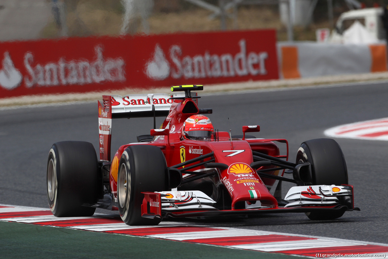 GP SPAGNA, 10.05.2014- Prove Libere 3, Kimi Raikkonen (FIN) Ferrari F14-T