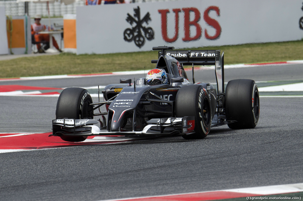 GP SPAGNA, 10.05.2014- Prove Libere 3, Adrian Sutil (GER) Sauber F1 Team C33