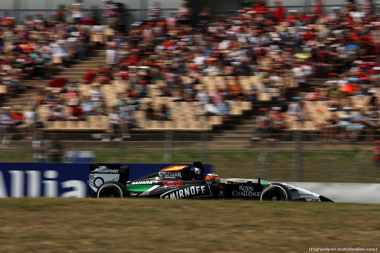 GP SPAGNA, 10.05.2014- Qualifiche, Nico Hulkenberg (GER) Sahara Force India F1 VJM07