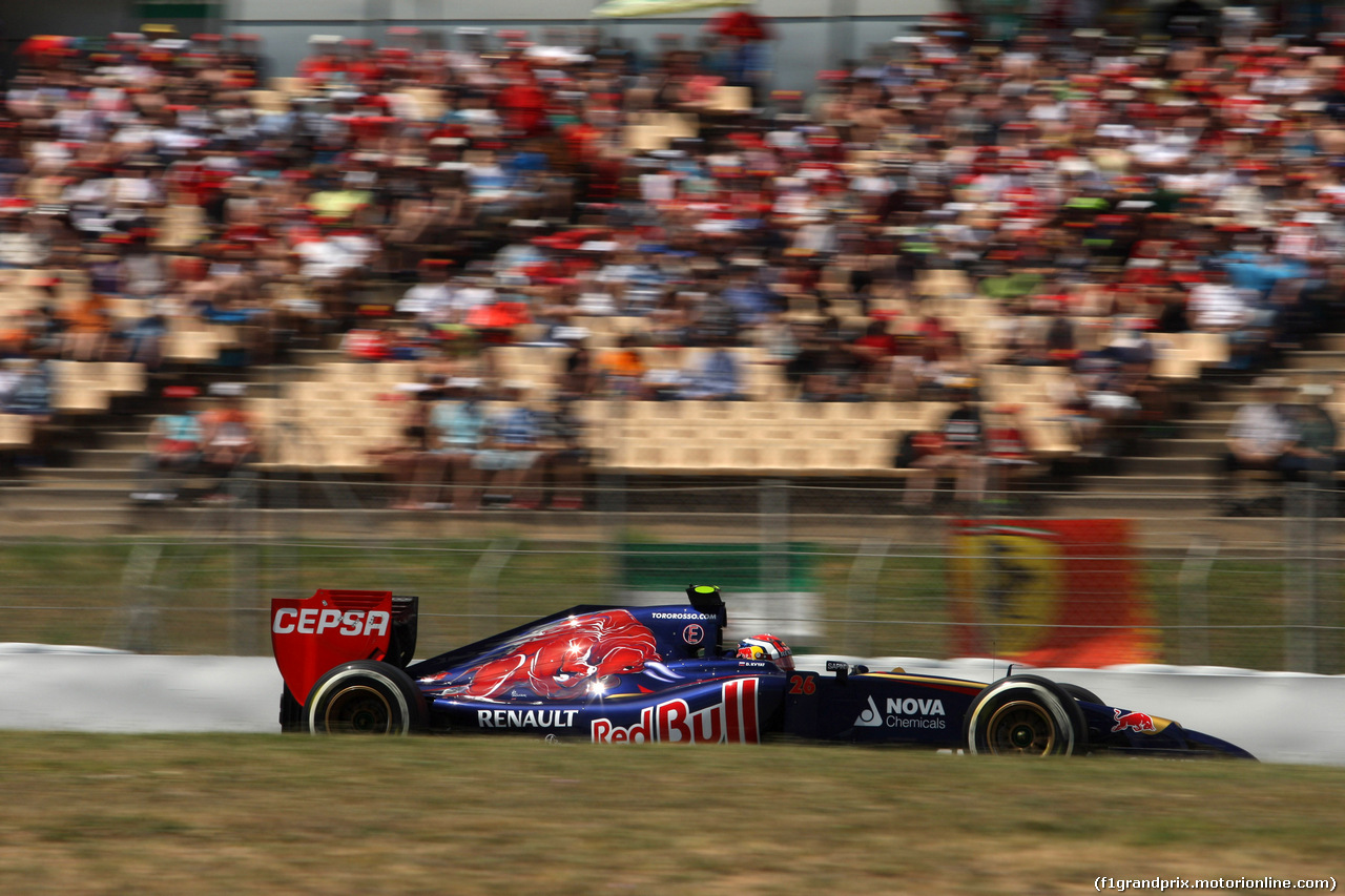 GP SPAGNA, 10.05.2014- Qualifiche, Daniil Kvyat (RUS) Scuderia Toro Rosso STR9