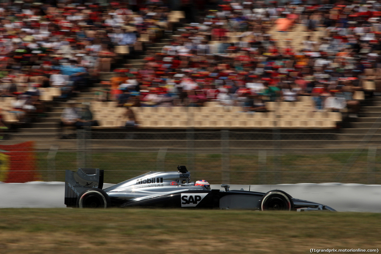 GP SPAGNA, 10.05.2014- Qualifiche, Jenson Button (GBR) McLaren Mercedes MP4-29