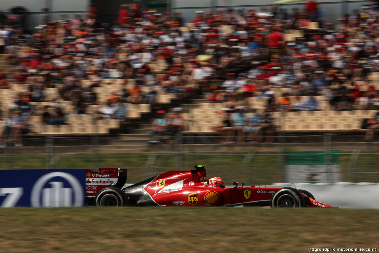 GP SPAGNA, 10.05.2014- Qualifiche, Kimi Raikkonen (FIN) Ferrari F14-T