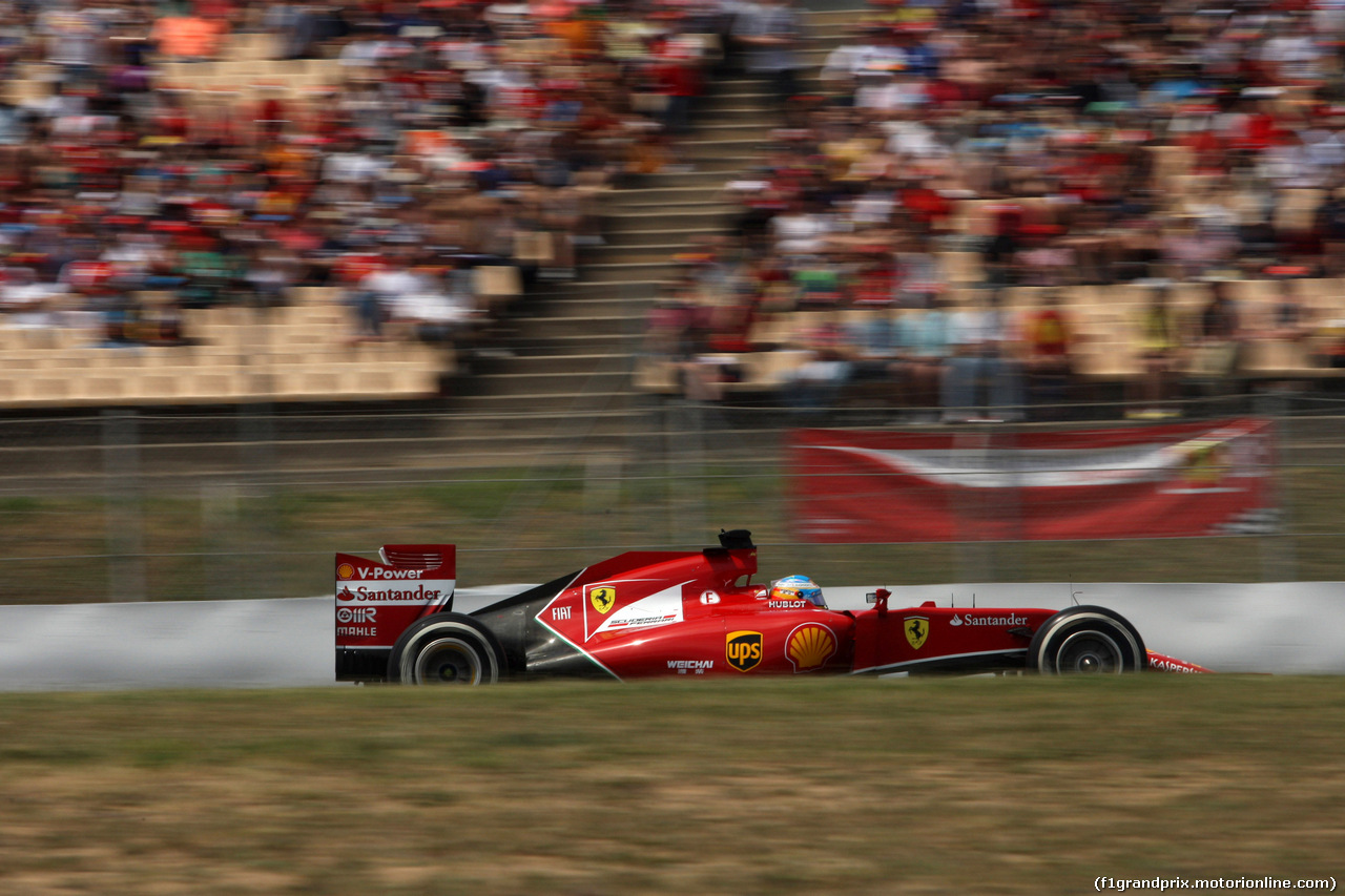 GP SPAGNA, 10.05.2014- Qualifiche, Fernando Alonso (ESP) Ferrari F14-T