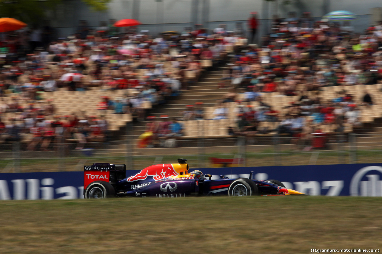 GP SPAGNA, 10.05.2014- Qualifiche, Sebastian Vettel (GER) Red Bull Racing RB10