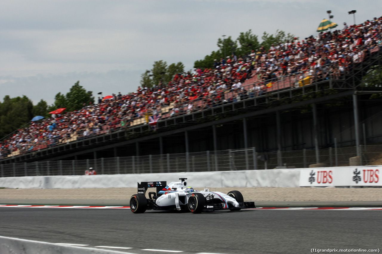 GP SPAGNA, 10.05.2014- Qualifiche, Felipe Massa (BRA) Williams F1 Team FW36