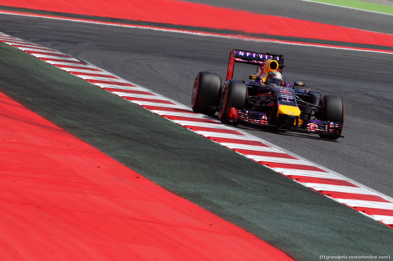 GP SPAGNA, 10.05.2014- Qualifiche, Sebastian Vettel (GER) Red Bull Racing RB10