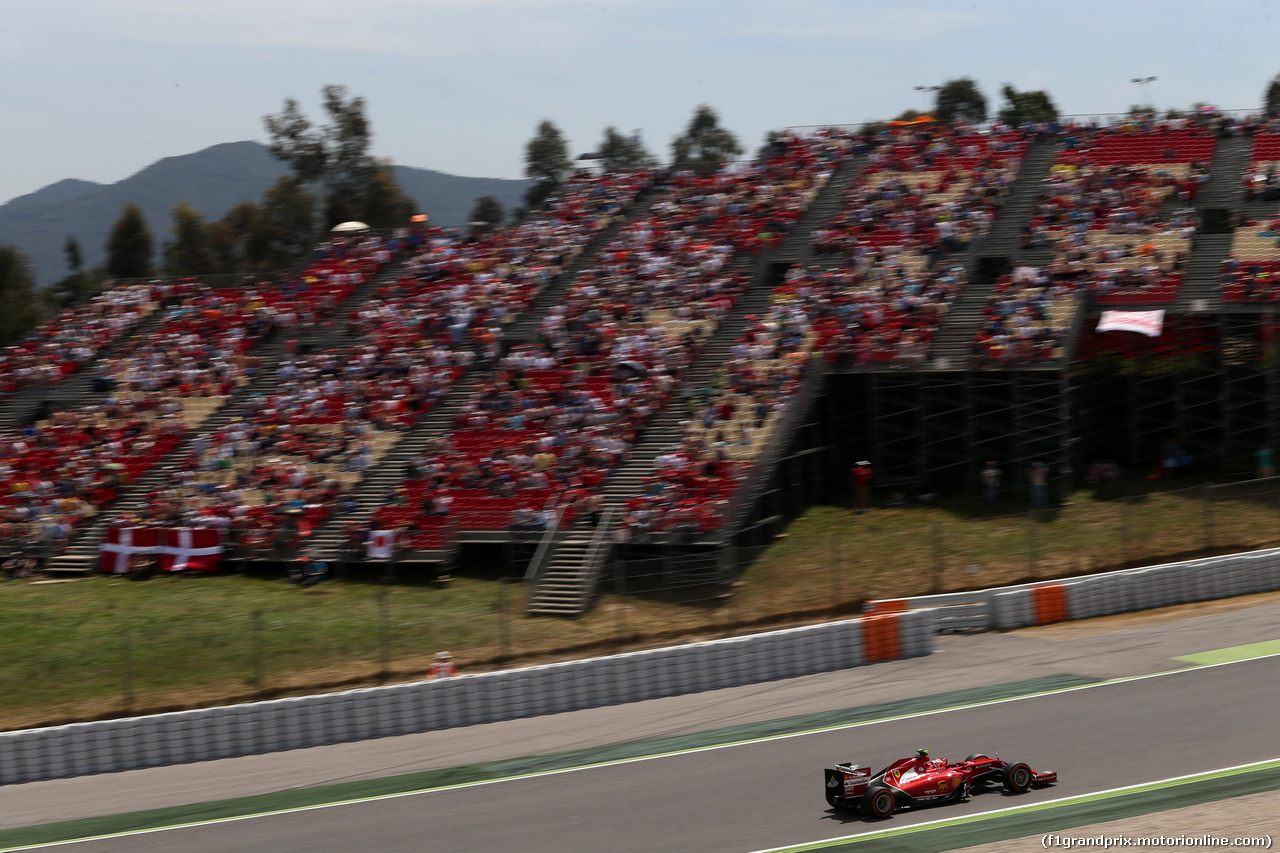 GP SPAGNA, 10.05.2014- Qualifiche, Kimi Raikkonen (FIN) Ferrari F14-T