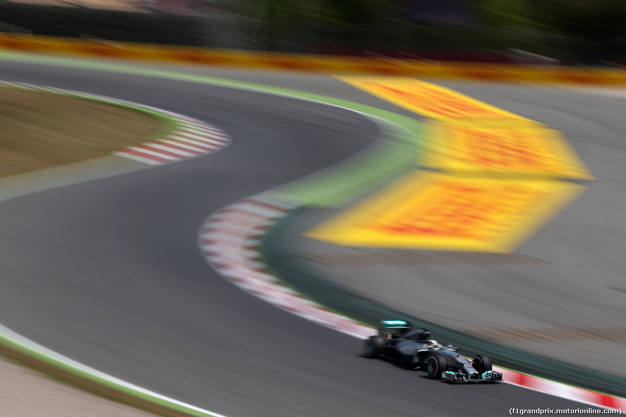 GP SPAGNA, 10.05.2014- Qualifiche, Lewis Hamilton (GBR) Mercedes AMG F1 W05
