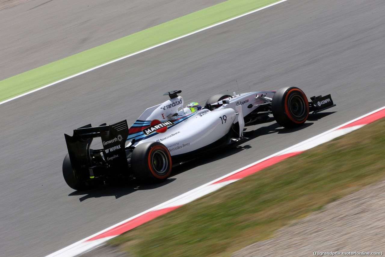 GP SPAGNA, 10.05.2014- Qualifiche, Felipe Massa (BRA) Williams F1 Team FW36