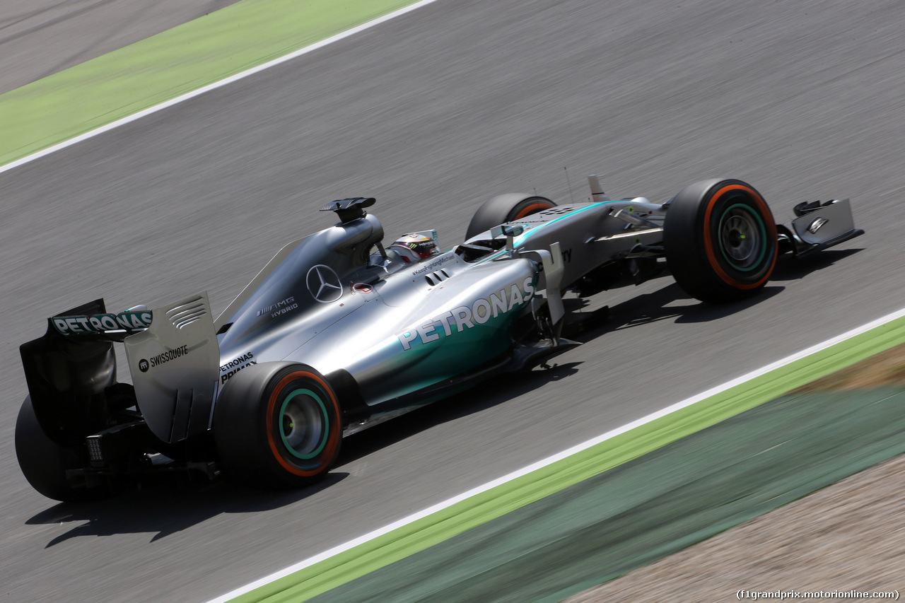 GP SPAGNA, 10.05.2014- Qualifiche, Lewis Hamilton (GBR) Mercedes AMG F1 W05