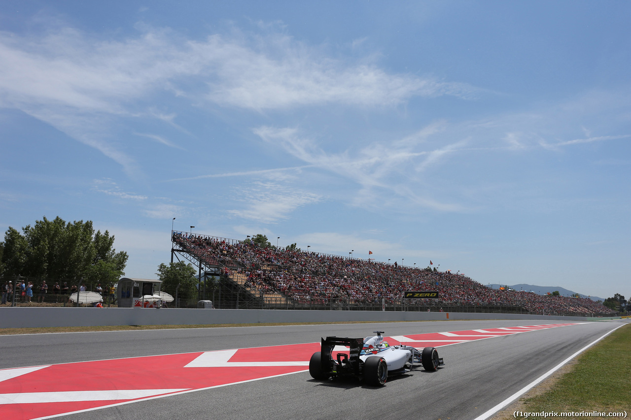GP SPAGNA, 10.05.2014- Qualifiche, Felipe Massa (BRA) Williams F1 Team FW36