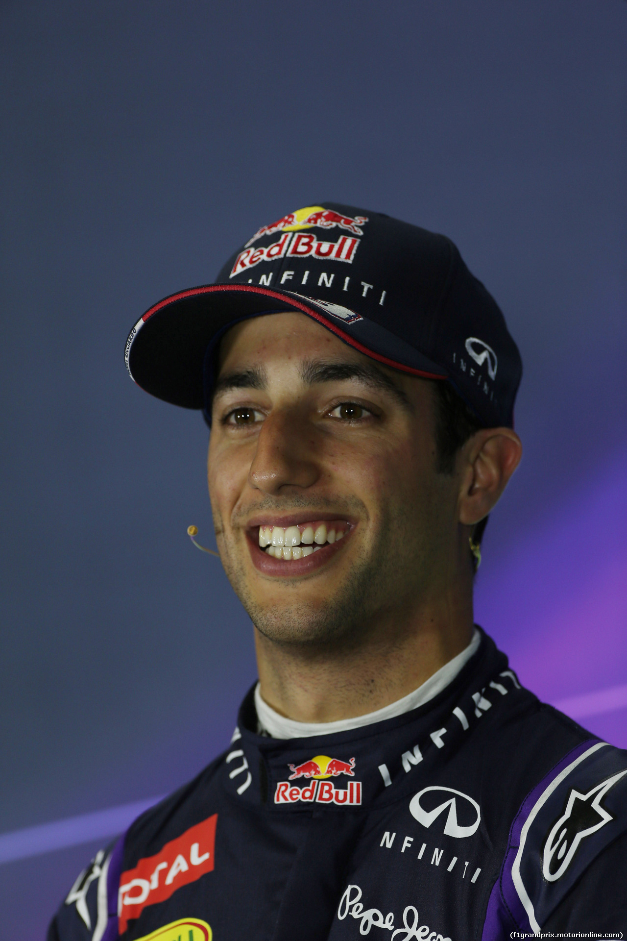 GP SPAGNA, 10.05.2014- Qualifiche, Conferenza Stampa, Daniel Ricciardo (AUS) Red Bull Racing RB10