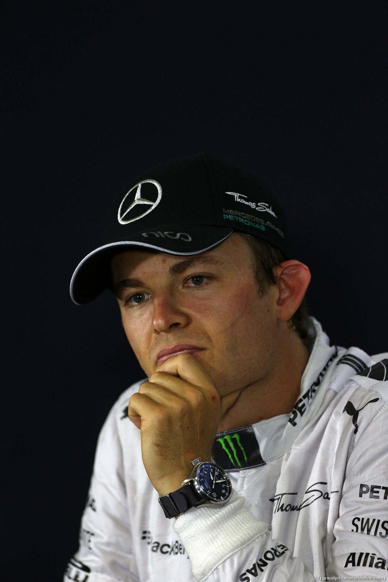GP SPAGNA, 10.05.2014- Qualifiche, Conferenza Stampa, Nico Rosberg (GER) Mercedes AMG F1 W05