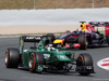 GP SPAGNA, 10.05.2014- Free Practice 3, Kamui Kobayashi (JAP) Caterham F1 Team CT-04 e Sebastian Vettel (GER) Red Bull Racing RB10