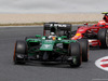 GP SPAGNA, 10.05.2014- Free Practice 3, Kamui Kobayashi (JAP) Caterham F1 Team CT-04 e Kimi Raikkonen (FIN) Ferrari F14-T