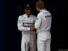 GP SPAGNA, 10.05.2014- Qualifiche, Nico Rosberg (GER) Mercedes AMG F1 W05 e Lewis Hamilton (GBR) Mercedes AMG F1 W05 pole position