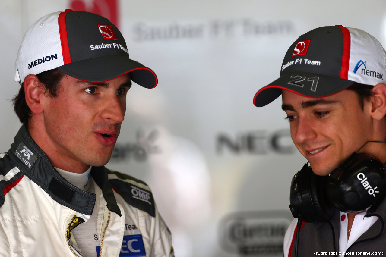 GP SPAGNA, 09.05.2014- Prove Libere 1, Adrian Sutil (GER) Sauber F1 Team C33 e Esteban Gutierrez (MEX), Sauber F1 Team C33