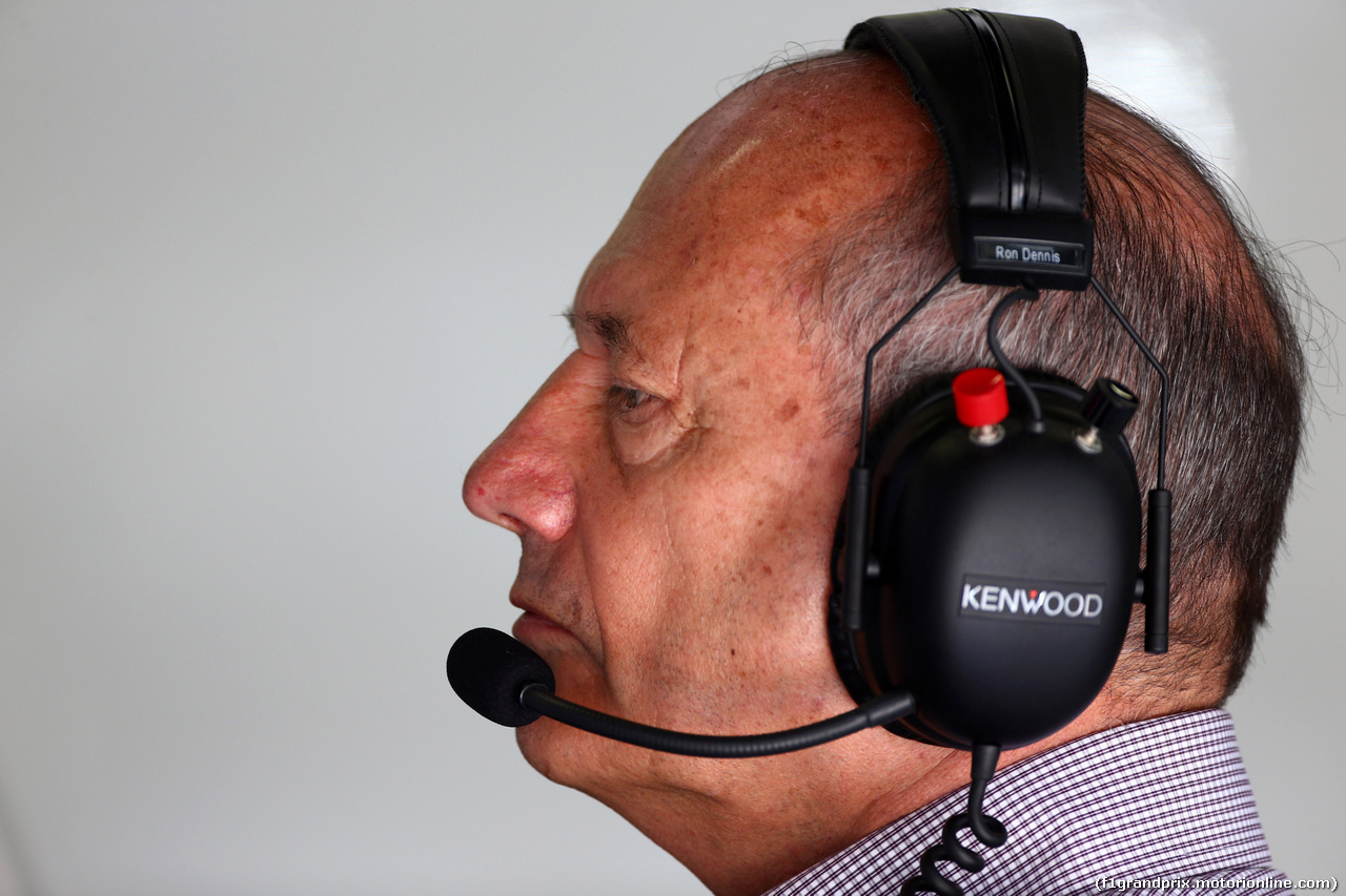GP SPAGNA, 09.05.2014- Prove Libere 1, Ron Dennis (GBR) McLaren Executive Chairman