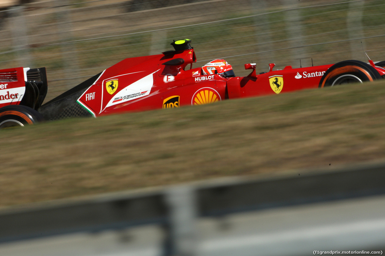 GP SPAGNA, 09.05.2014- Prove Libere 1, Kimi Raikkonen (FIN) Ferrari F14-T