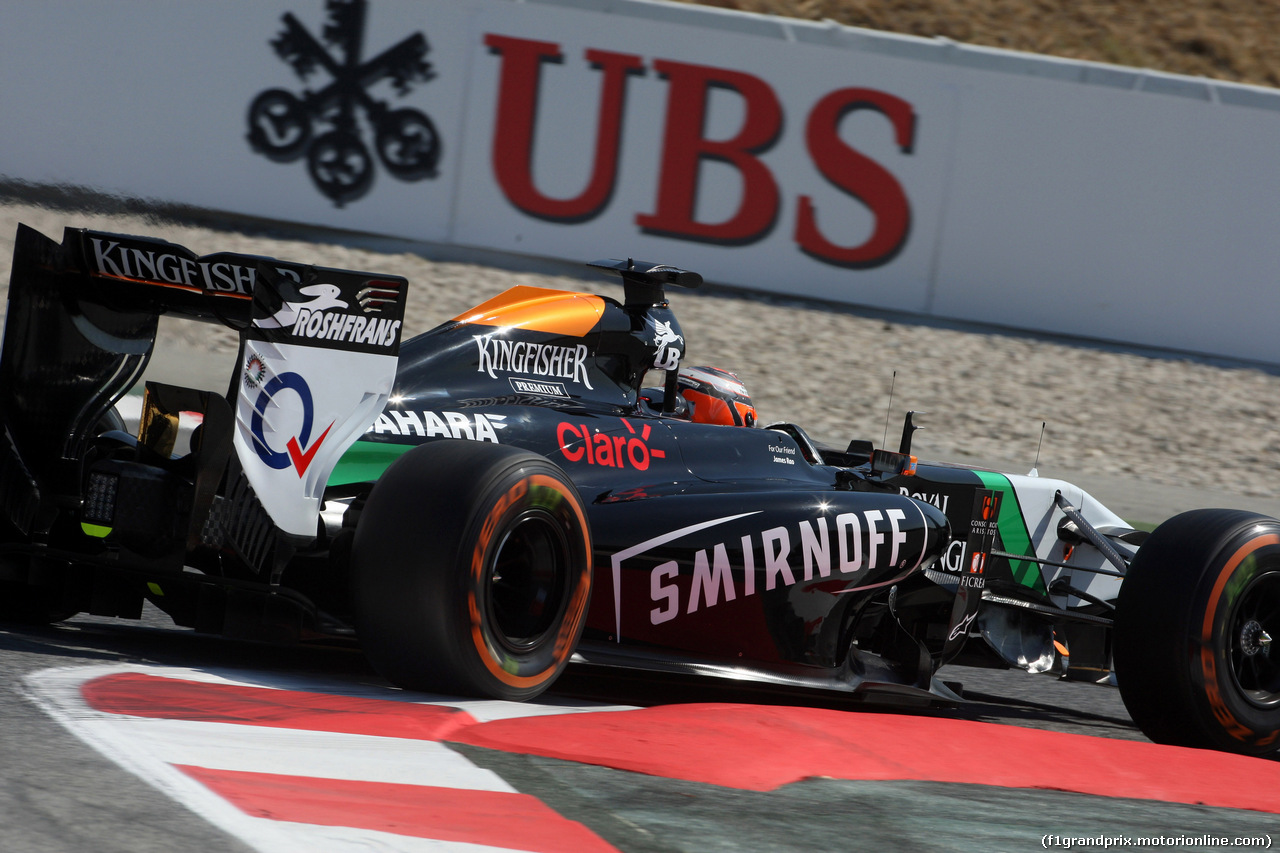 GP SPAGNA, 09.05.2014- Prove Libere 1, Nico Hulkenberg (GER) Sahara Force India F1 VJM07
